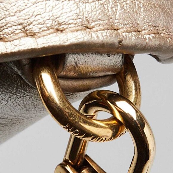 Louis Vuitton Gold Calfskin Leather Love Note Bag - Picture 6 of 11